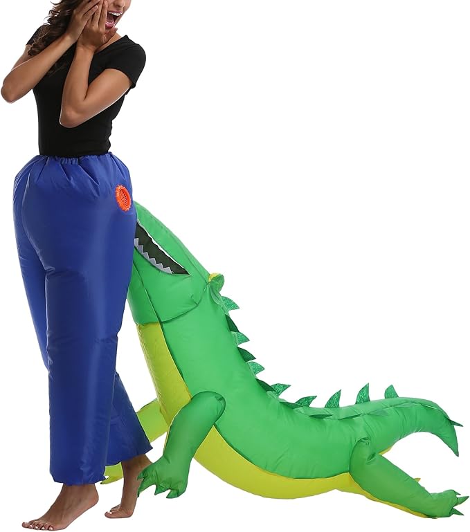 CB Adult Kids Inflatable Animal Rider Costume Party Funny Costume Blow