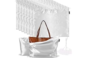 FEICHANGHAO 7 Pack Dust Bags for Handbags Storage Silk Cloth Bag With Drawstring Large Storage Pouch for Handbag Purse Shoes Boots