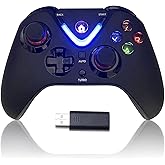 ROTOMOON Wireless Game Controller with LED Lighting Compatible with Xbox One S/X, Xbox Series S/X, PC Gaming Gamepad, Remote