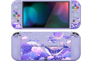 PlayVital ZealProtect Soft Protective Case for Nintendo Switch OLED, Flexible Protector Joycon Grip Cover for Nintendo Switch