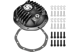 SPBREW Rear Differential Cover, Compatible for GM 8.5" 10-Bolt with 5/16" Bolts Chevy Silverado 1500, Cadillac Escalade, with