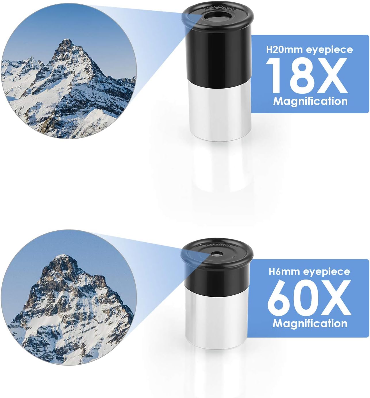 TELMU Space Astronomical Telescope for Kids with Lightweight Tripod & 2 Options Eyepiece