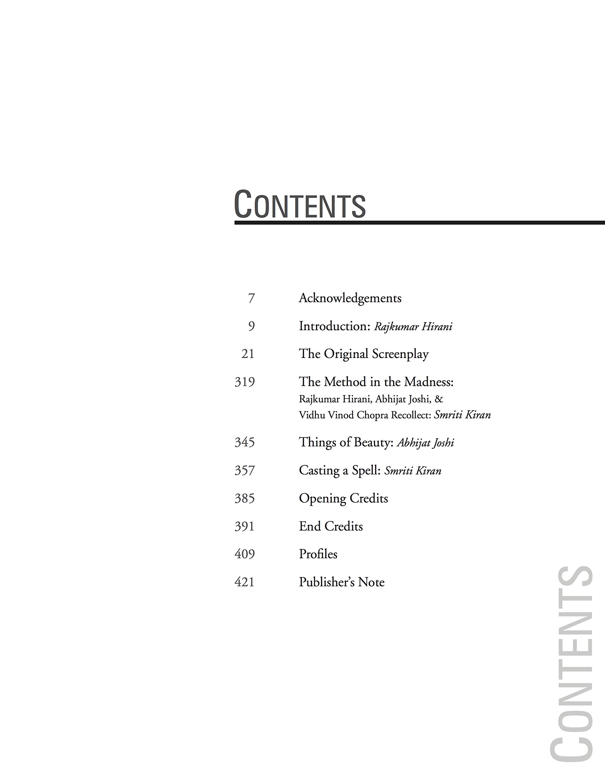 3 Idiots The Original Screenplay Vidhu Vinod Chopra Screenplay Rajkumar Hirani Story Abhijit Joshi Story 9789380070186 Amazon Com Books