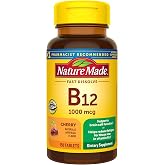 Nature Made Vitamin B12 1000 mcg Fast Dissolve Tablets, 150 Tablets | Easy to Take Vitamin B12 Sublingual Tablets for Energy Metabolism Support for Men and Women, Sugar Free, 150 Day Supply