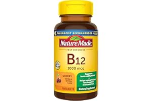 Nature Made Vitamin B12 1000 mcg, Easy to Take Vitamin B12 Sublingual Tablets for Energy Metabolism Support, 150 Sugar Free F