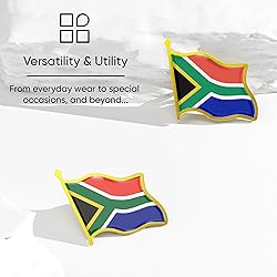 South Africa Flag Lapel Pin - Enamel Metal National