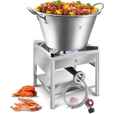 King Kooker 24-Inch Portable Propane Outdoor Wok Cooker - 54,000 BTU With Steel Wok & Accessories 5 thumbnail image