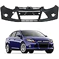 munirater Primered, Front Bumper Cover Fascia Replacement for 2012-2014 Focus Sedan/Hatch,191275050002 BM5Z17D957CAPTM