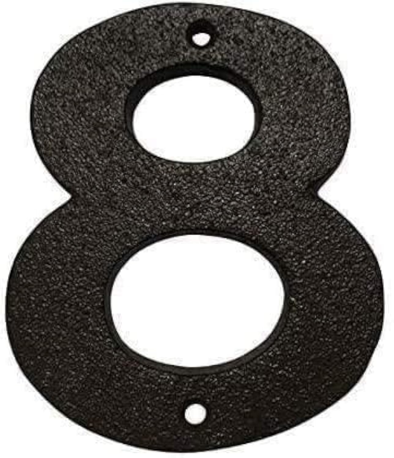 Cast Iron House & Door Numbers 0-9, A-E - Available in Black and Brown (8, Black)