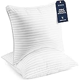 Beckham Hotel Collection Euro Size Throw Pillows (Set of 2), 26 x 26 Down Alternative Pillow Insert for Bed, Couch, and Sofa