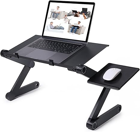 Rainbean Foldable Laptop Table Stand For Bed Portable Sofa Vented