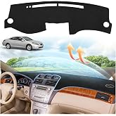 CARTIST Black Dash Cover for 2004-2008 Toyota Solara Dashboard Cover Mat | Anti-Glare Non-Slip UV Protection Premium Dash Mat for Toyota Solara Interior Accessories