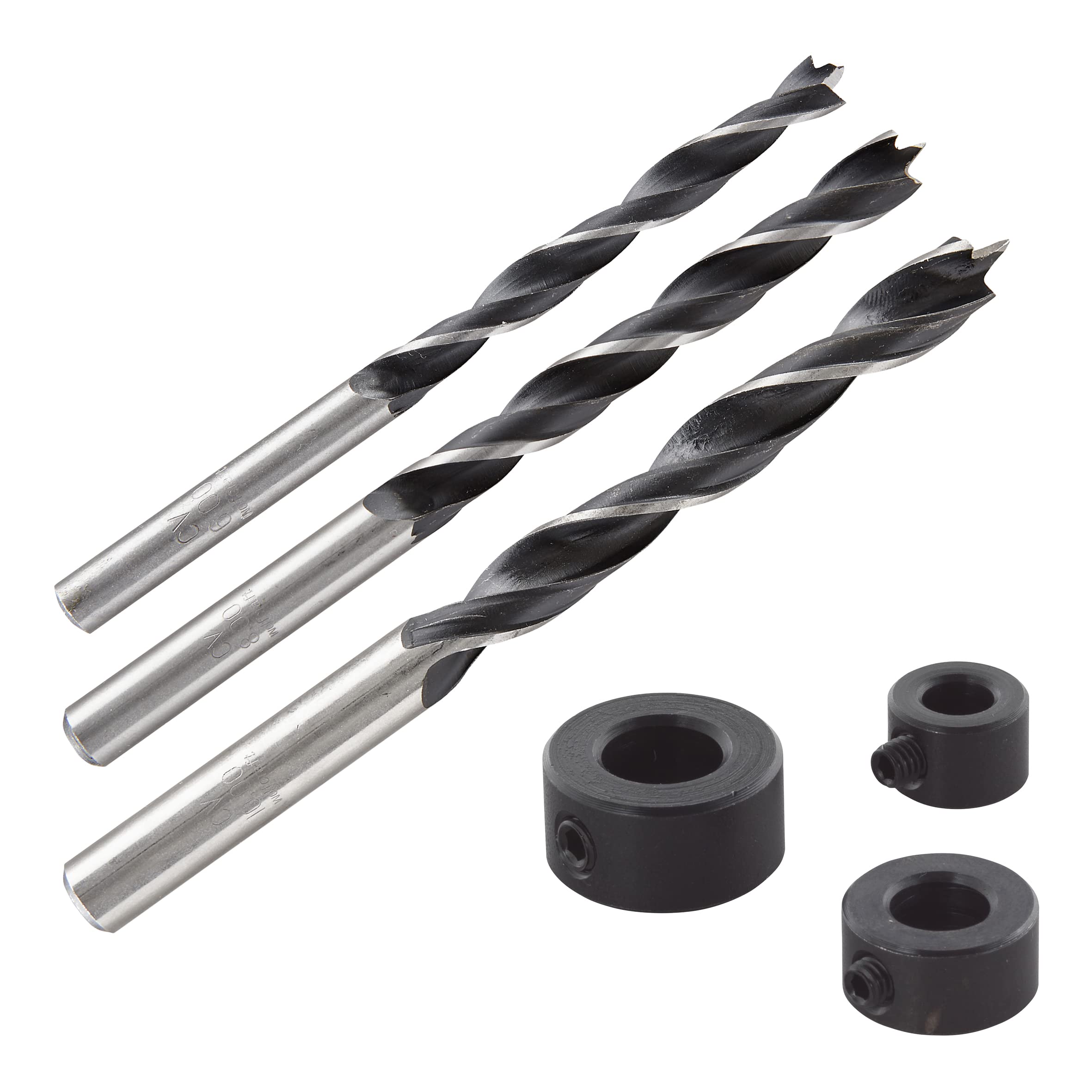 wolfcraft Wood Twist Drill Bit Set 6 Pcs. I 2730000 I Set for restricted-depth drilling for wood joints