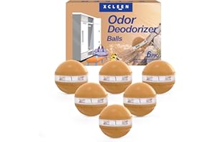 XCLEEN Odor Deodorizer Balls for Small Space, Vanilla and Bubble Gum Scent 6 Pack, Long Lasting Odor Eliminator Air Freshener Twist Ball With Essential Oil, Stocking Stuffers Christmas Decor Gift