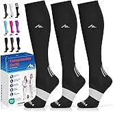 NEWZILL Medical Compression Socks for Women & Men, 20-30 mmHg Knee-High Support for Circulation, All-Day Comfort for Work Travel Running Cycling and Fitness