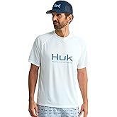 HUK Mens Pursuit Short Sleeve, Performance Shirt + Sun Protection
