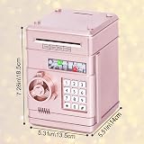 Thedttoy Electronic Piggy Bank Rose Gold Password Money Safe Kids 3+ view 6