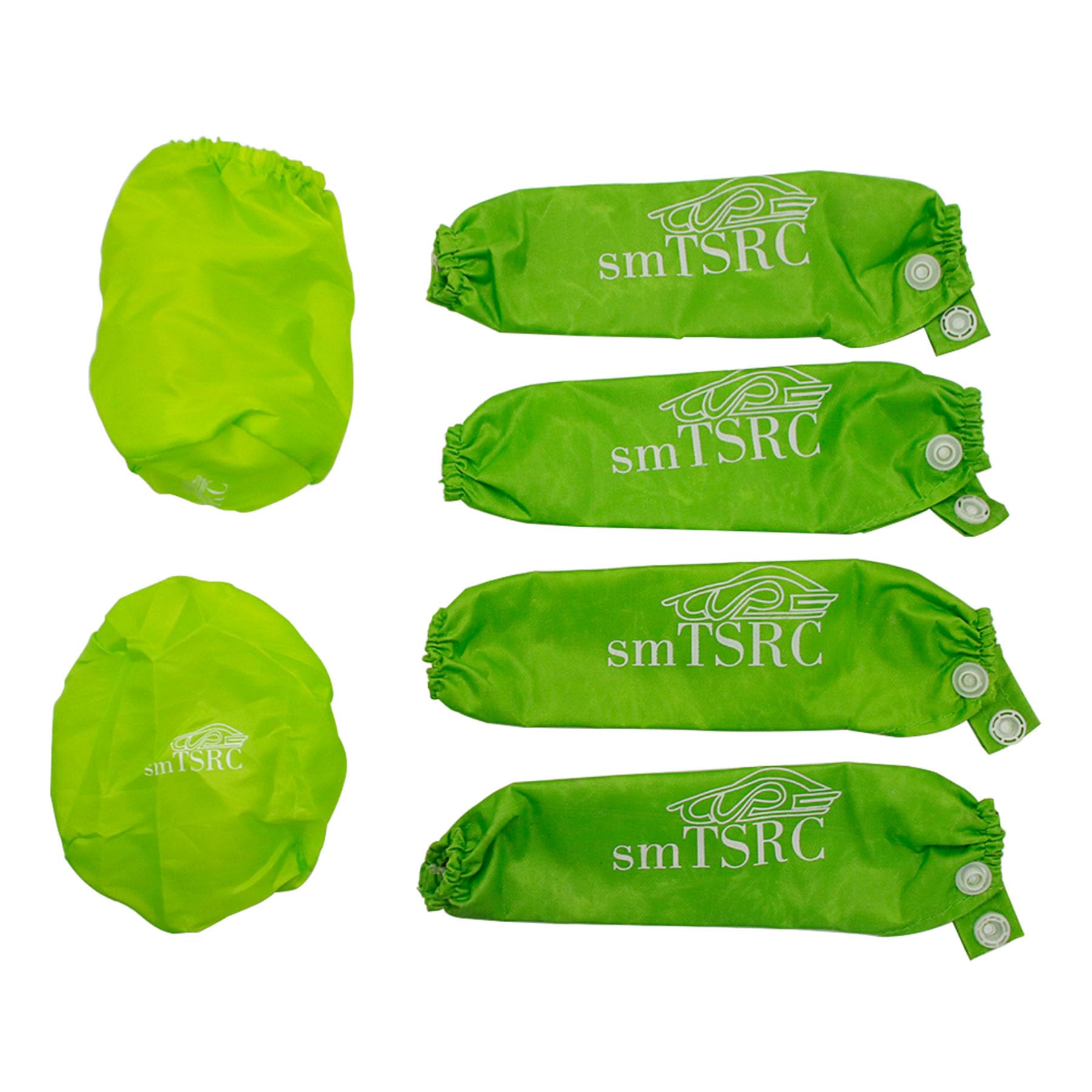 smTSRC Universal Dust Cover Front and Rear Shock Absorber Dust Cover with Pull Starter and Air Filter Dust Cover Green kit For 1/5 HPI Baja 5B 5T 5SC SS RC Car Parts