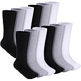 Shinymoon 6 Pair Seamless Afo Interface Socks Sensory Seamless Interface Cotton Non Binding Socks