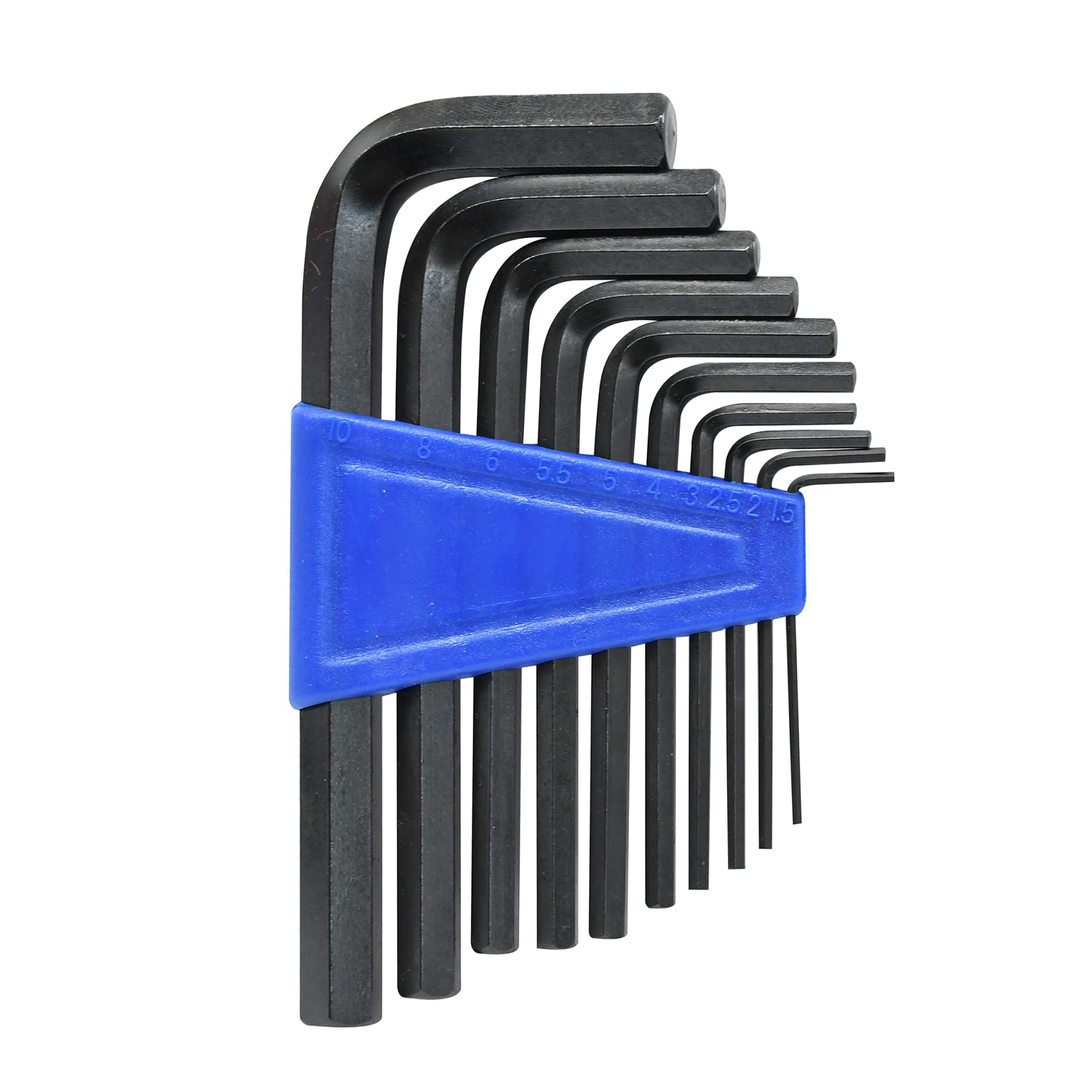 Dapetz ® 10PCS Metric Hex Allen Key Expert Set Allan Alan Alen 2mm - 10mm Hex Keys Set, High-Performance Tool Steel Comes with Handy Clip Case for Storage