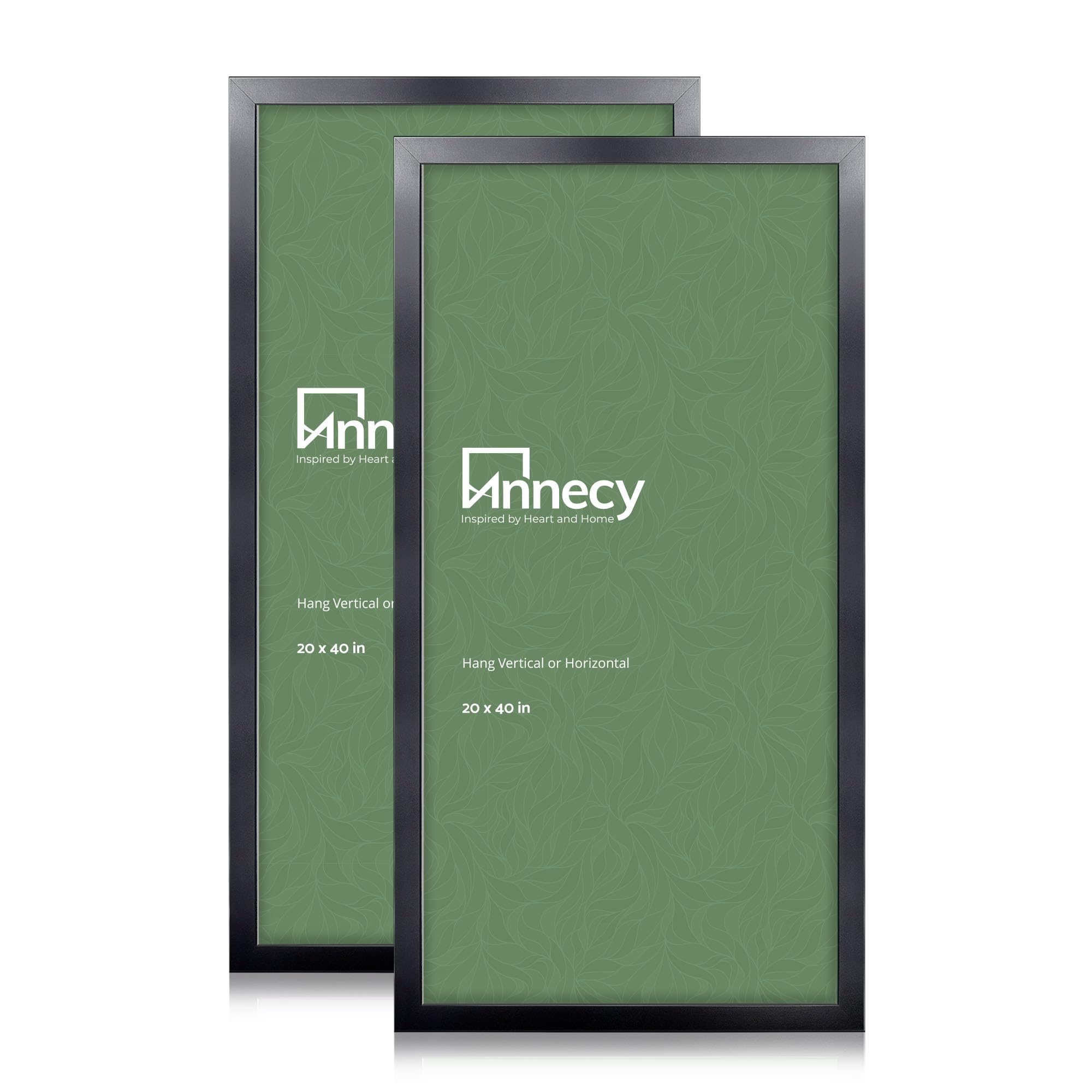 Annecy 20x40 Picture Frame Black（2 Pack）, 20 x