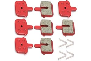 8PCS Bicycle Disc Brake Pads, Resin Semi-Metal Compound Replacement Set for Mountain Bike BMX and Electric Vehicle Scooter Br
