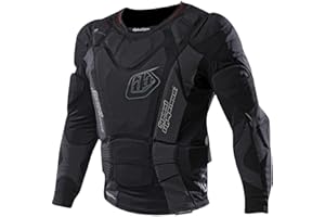 Troy Lee Designs 7855 Heavyweight Long-Sleeve Protection Shirt Solid Black, M