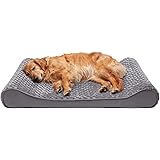 Furhaven Pet - Plush Sofa Orthopedic Dog Bed, L Shaped Chaise Dog Bed, Ergonomic Contour Cradle Lounger, Calming Donut Dog Be