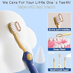 EASICUTI Extra Soft Kids Toothbrushes 4 Pack, Space
