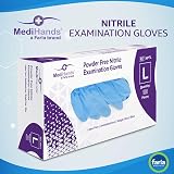 Farla Medical MediHands Nitrile Gloves Large Blue Powder Free 500 Pack view 9