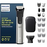 NEW Philips Norelco Multigroom Series 9000 - 21 piece Men's Grooming Kit for beard, body, face, nose, ear hair trimmer w/ pre