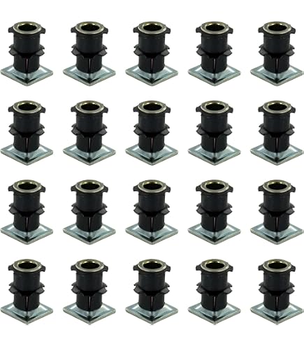 Oajen Caster Socket Inserts - 4-Pack, Fits 5/16" X 1-1/2" Stems, 7/16" OD Plastic, Made In Taiwan