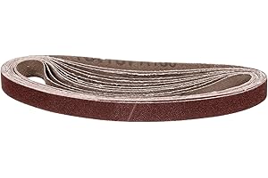 CoCud 1/2 x 12 Inch Sanding Belt, 20 Pcs 150 Grit Knife Sharpener Belts Work Sharpening for Belt Sander Knife Carving Tool Me