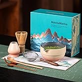 MatchaMantra Premium Japanese Matcha Set, Complete 9-Pcs Ritual Kit – Presented in Luxury Magnetic Gift Box, Perfect for Gifting or Self-Care