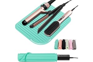 Quccefods Hairdressing Tools Silicone Heat Resistant Mat for Curling Irons, Hair Straighteners, Hair Styling Tools and Flat I