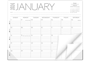 GUASSLEE Guass 2024 Desk Calendar - Desk Calendar from January 2024 to December 2024, 14 x 11 Inches, 12 Monthly Desktop Calendar for Home, School and Office