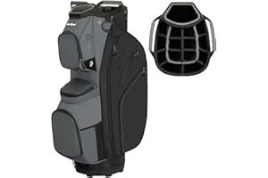 Beutyal Golf Cart Bag 15 Way Organizer Divider Top Golf Club Cart Bag for Men Women with Cooler, Handles and Rain Cover