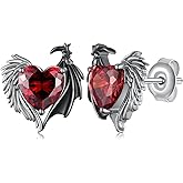 Angel Devil Earrings 925 Sterling Silver Angel Earrings Devil Earrings Gothic Earrings Jewelry for Women