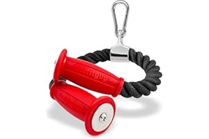 THEFITGUY Ergonomic Tricep Rope | 30” Non-Slip Cable Attachment | Wrist Pressure Relief | Grip Strength & Forearm Activation | Home & Commercial Gym Accessory | for Cable Machine & Smart Gym