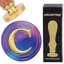 CRASPIRE Initial Alphabets C Wax Seal Stamps Letter