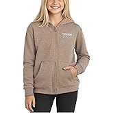 Volcom Girls Zip Up Hoodie - Cozy Fleece Zip Up Graphic Hooded Sweatshirt for Girls with Kangaroo Pockets and Ribbed Cuffs
