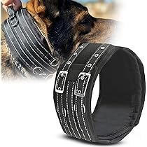 DOG COLLAR WIDE ブラック Wide Gold Spiked Dog Collar, Epesiri Dog Chain Collars