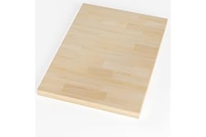 RKVPCNE Butcher Block Countertop Solid Wood Table Top Birch Countertop Cutting Board for DIY Wood Desk Top Washer Dryer Counter Top Butcher Block Work Bench Top for Office Desk，Unfinished Tops 18 x 25x 1.4 in