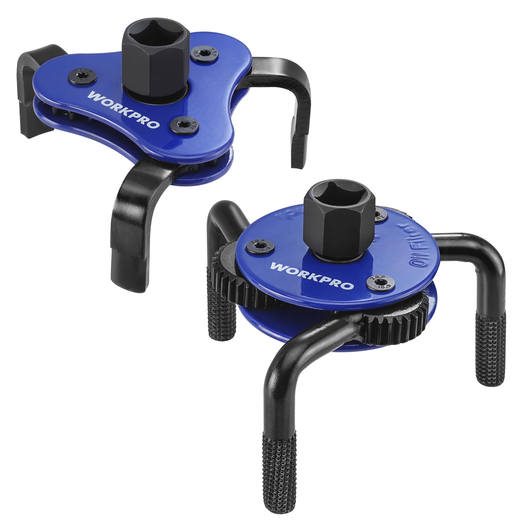 Photo 1 of WORKPRO Universal Oil Filter Wrench & Removal Tool, Adjustable Oil Filter Change Set, Ideal for Engine, Conduit, & Fittings