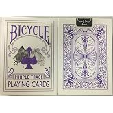 Bicycle Purple Trace Playing Cards Angel Devil Design