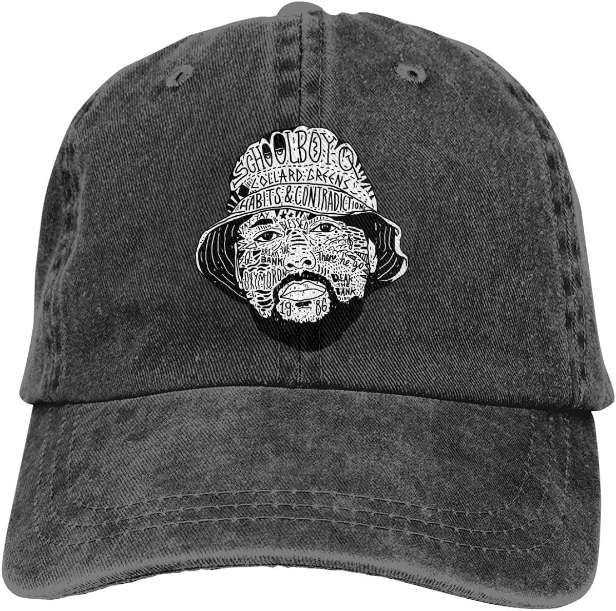 XZShop Schoolboy Q Retro Men's & Woman's Casquette Baseball-caps Black