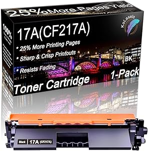 Kolasels Compatible High Yield Toner Cartridge (with Chip) Replacement for HP 17A CF217A Toner to use with Laserjet Pro MFP M130fw M130nw M130fn M130a M102w M102a M130 M102 Printer (1Pack, Black)