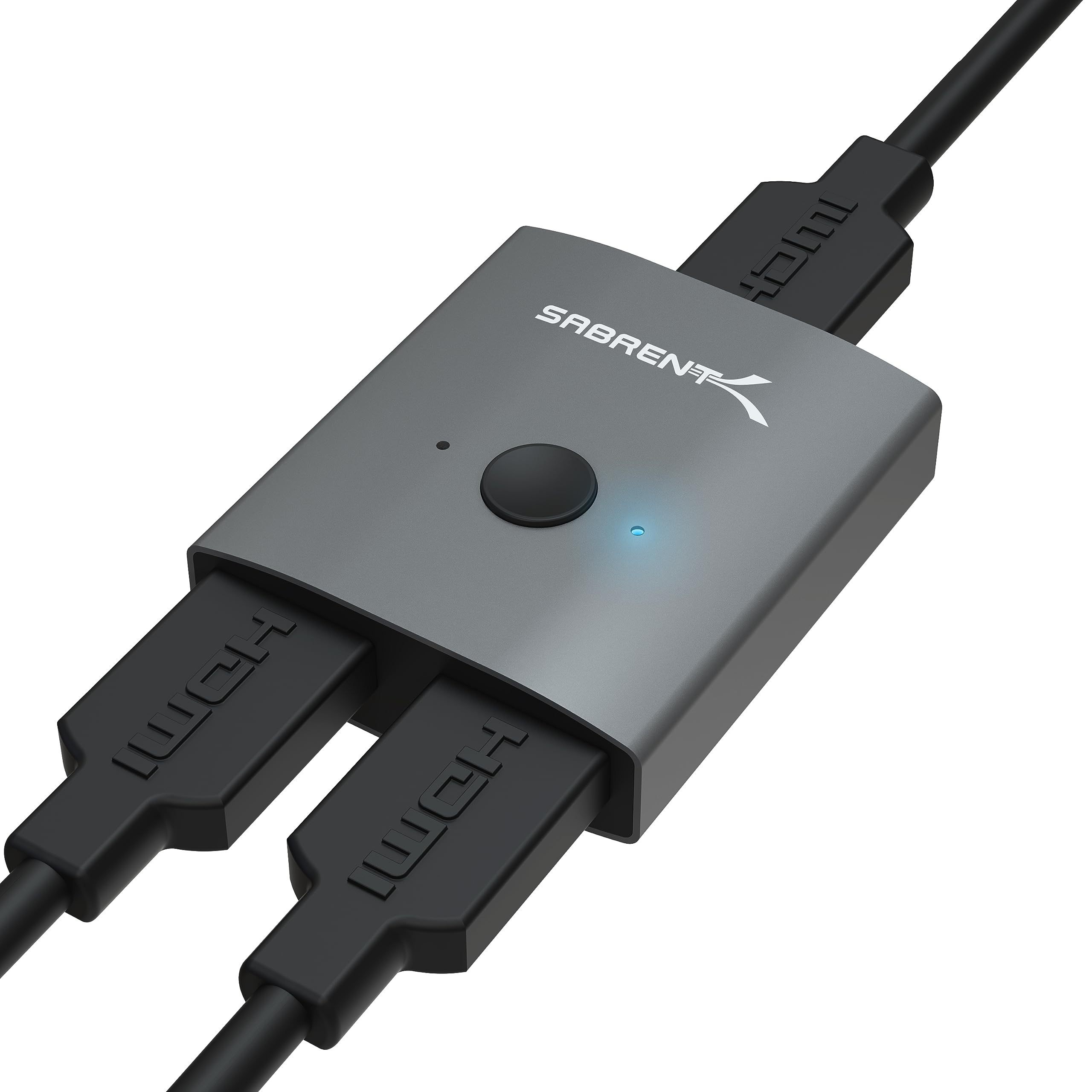 SABRENT HDMI Switch 2 in 1 Out or 1 in 2 Out, 4K@60Hz Bidirectional HDMI Switcher, Supports HDR 3D Dolby, No External Power, Compatible with Laptop PC Xbox PS5 PS4 Projector Monitor TV (DA-HSW2)