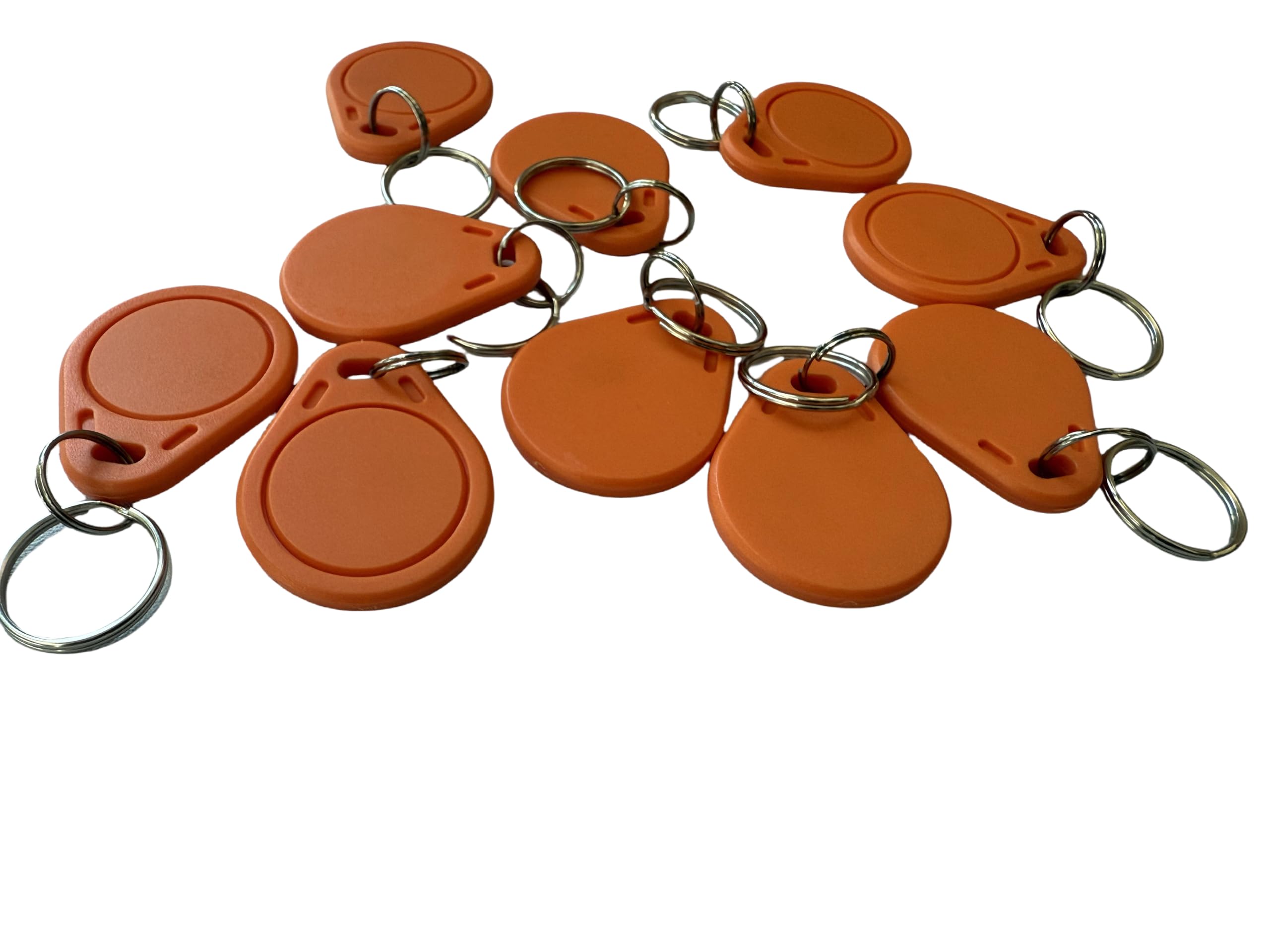 YARONGTECH RFID Key Fob, 1k s50 13.56MHZ Tag ABS ISO14443A -10pcs in Orange