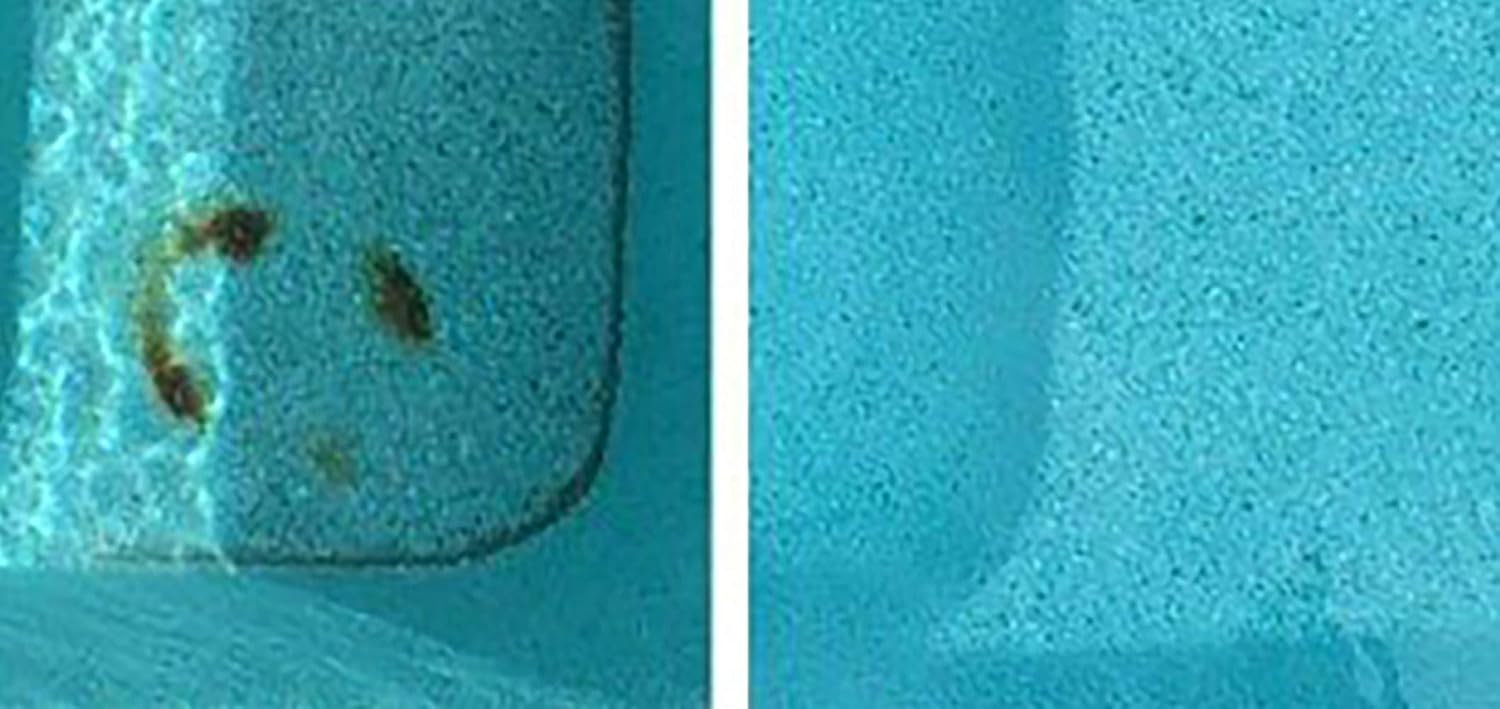 ATIE Pool Pumice Stone with EZ-Clip Handle to Reomve Erase Rust Stain Spot in Concrete Plaster Pool Spa and Calcium Deposit on Pool Tile (2 Pack) : Garden & Outdoor